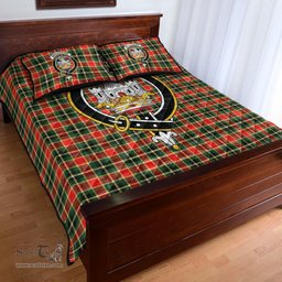 Scottish MacLachlan Hunting Modern Clan Tartan Quilt Bed Set - Crest Classic Scottish Plaid Tartan Plaid