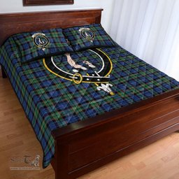 Scottish Fletcher Ancient Clan Tartan Quilt Bed Set - Crest Classic Scottish Plaid Tartan Plaid