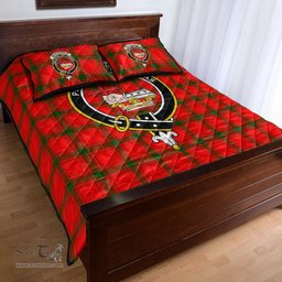 Scottish MacDonald of Sleat Clan Tartan Quilt Bed Set - Crest Classic Scottish Plaid Tartan Plaid
