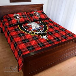 Scottish Ramsay Modern Clan Tartan Quilt Bed Set - Crest Classic Scottish Plaid Tartan Plaid