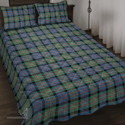Scottish MacDonnell of Glengarry Ancient Clan Tartan Quilt Bed Set - Classic Scottish Plaid Tartan Plaid