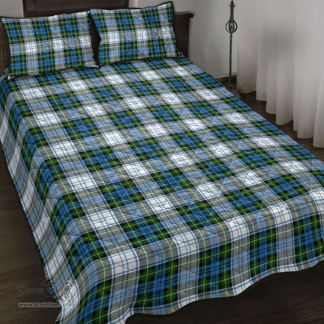 Scottish Campbell Dress Ancient Clan Tartan Quilt Bed Set - Classic Scottish Plaid Tartan Plaid