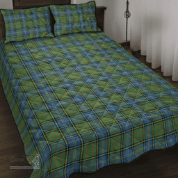 Scottish MacMillan Hunting Ancient Clan Tartan Quilt Bed Set - Classic Scottish Plaid Tartan Plaid