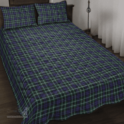 Scottish Graham of Montrose Modern Clan Tartan Quilt Bed Set - Classic Scottish Plaid Tartan Plaid