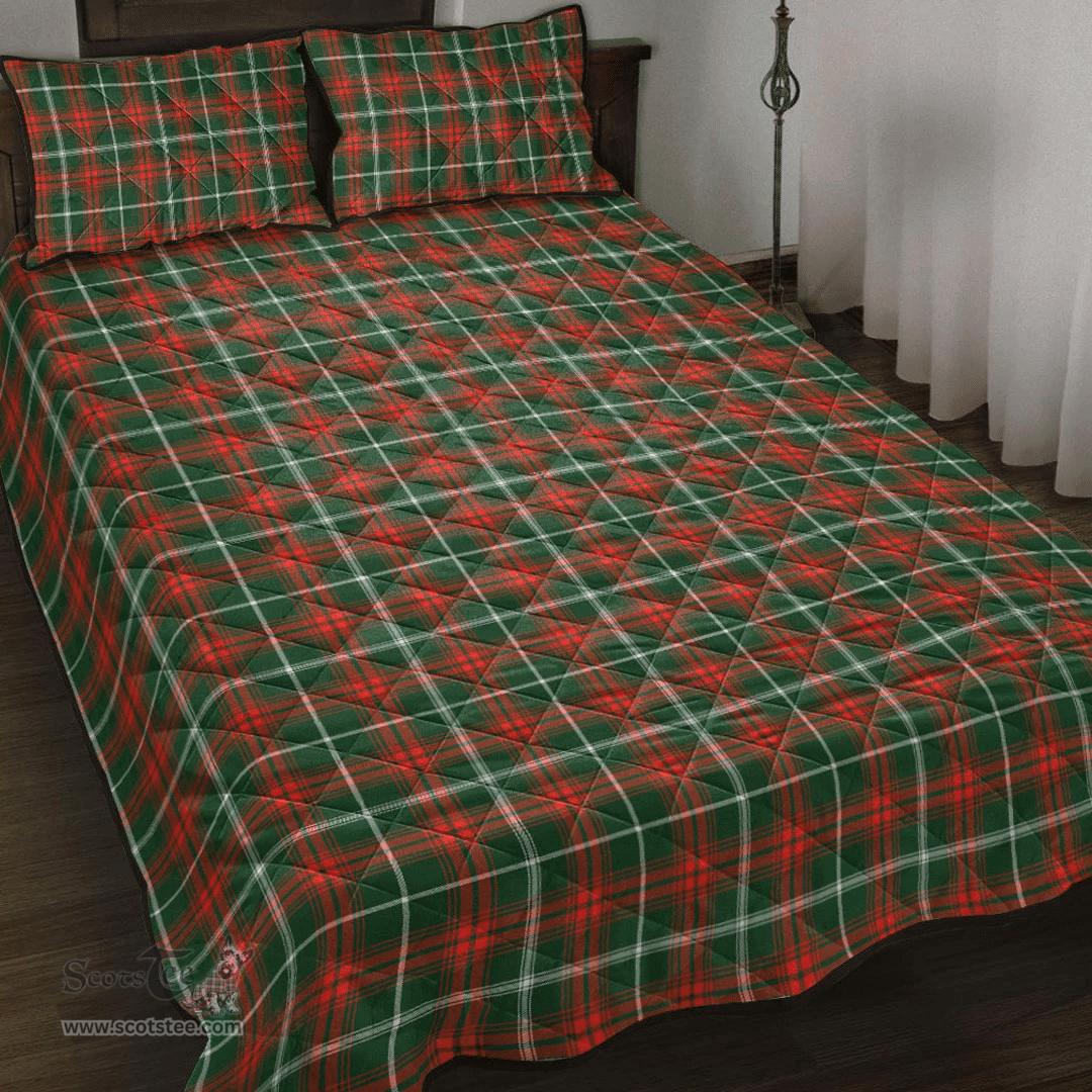 Scottish Princess Margaret Clan Tartan Quilt Bed Set - Classic Scottish Plaid Tartan Plaid