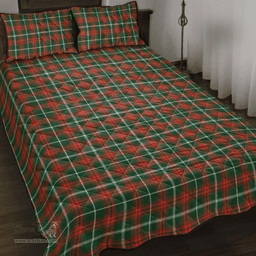 Scottish Princess Margaret Clan Tartan Quilt Bed Set - Classic Scottish Plaid Tartan Plaid