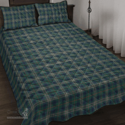 Scottish Kennedy Modern Clan Tartan Quilt Bed Set - Classic Scottish Plaid Tartan Plaid