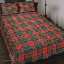 Scottish Stewart of Appin Ancient Clan Tartan Quilt Bed Set - Classic Scottish Plaid Tartan Plaid