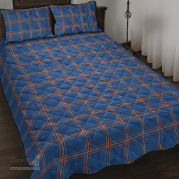 Scottish MacLaine of Loch Buie Clan Tartan Quilt Bed Set - Classic Scottish Plaid Tartan Plaid