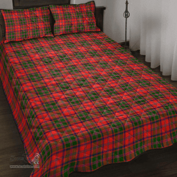 Scottish Stewart of Appin Modern Clan Tartan Quilt Bed Set - Classic Scottish Plaid Tartan Plaid