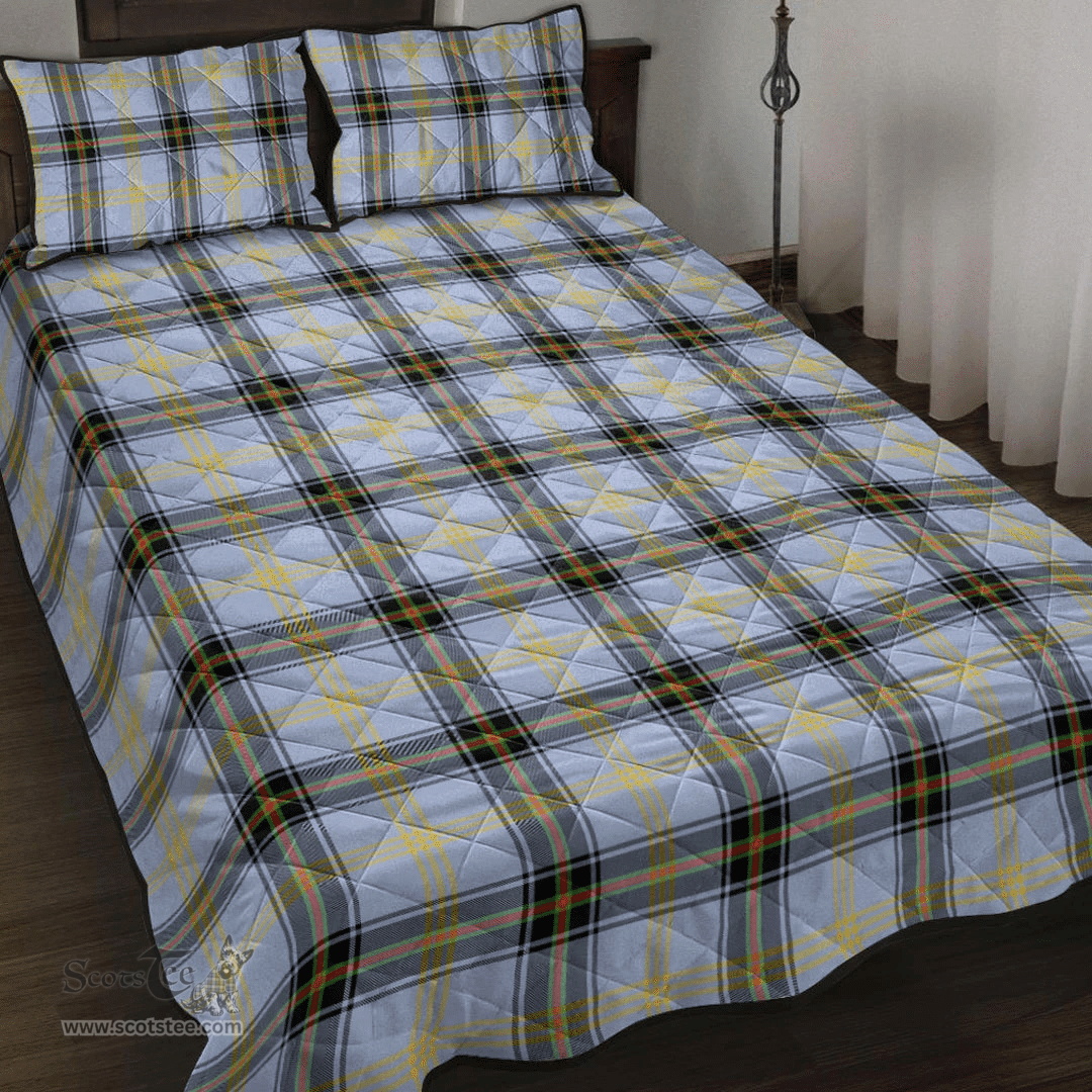 Scottish Bell of the Borders Clan Tartan Quilt Bed Set - Classic Scottish Plaid Tartan Plaid