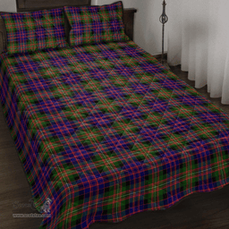 Scottish MacDonnell of Glengarry Modern Clan Tartan Quilt Bed Set - Classic Scottish Plaid Tartan Plaid