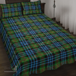 Scottish Newlands of Lauriston Clan Tartan Quilt Bed Set - Classic Scottish Plaid Tartan Plaid