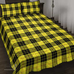 Scottish MacLeod of Lewis Modern Clan Tartan Quilt Bed Set - Classic Scottish Plaid Tartan Plaid