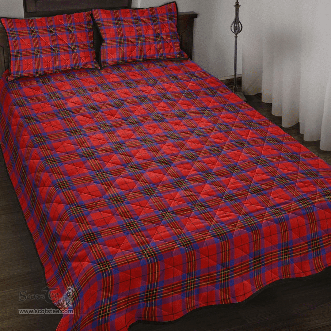Scottish Leslie Modern Clan Tartan Quilt Bed Set - Classic Scottish Plaid Tartan Plaid