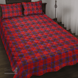 Scottish Leslie Modern Clan Tartan Quilt Bed Set - Classic Scottish Plaid Tartan Plaid