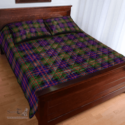 Scottish MacDonnell of Glengarry Modern Clan Tartan Quilt Bed Set - Classic Scottish Plaid Tartan Plaid