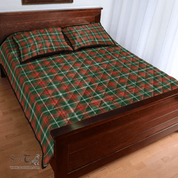 Scottish Prince of Wales Clan Tartan Quilt Bed Set - Classic Scottish Plaid Tartan Plaid