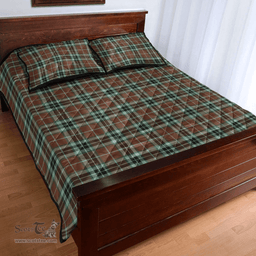 Scottish Thomson Hunting Modern Clan Tartan Quilt Bed Set - Classic Scottish Plaid Tartan Plaid