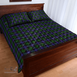 Scottish Russell Modern Clan Tartan Quilt Bed Set - Classic Scottish Plaid Tartan Plaid