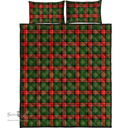 Scottish Blackstock Clan Tartan Quilt Bed Set - Classic Scottish Plaid Tartan Plaid