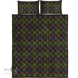 Scottish Cunningham Hunting Modern Clan Tartan Quilt Bed Set - Classic Scottish Plaid Tartan Plaid