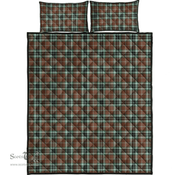 Scottish Thomson Hunting Modern Clan Tartan Quilt Bed Set - Classic Scottish Plaid Tartan Plaid