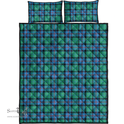 Scottish Flower Of Scotland Clan Tartan Quilt Bed Set - Classic Scottish Plaid Tartan Plaid
