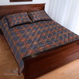 Scottish Fraser Hunting Modern Clan Tartan Quilt Bed Set - Classic Scottish Plaid Tartan Plaid