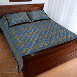 Scottish Stewart of Appin Hunting Ancient Clan Tartan Quilt Bed Set - Classic Scottish Plaid Tartan Plaid