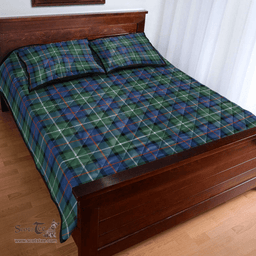 Scottish Davidson of Tulloch Clan Tartan Quilt Bed Set - Classic Scottish Plaid Tartan Plaid