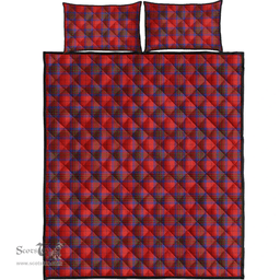 Scottish Leslie Modern Clan Tartan Quilt Bed Set - Classic Scottish Plaid Tartan Plaid