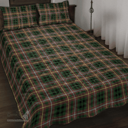 Scottish Buchanan Hunting Clan Tartan Quilt Bed Set - Classic Scottish Plaid Tartan Plaid