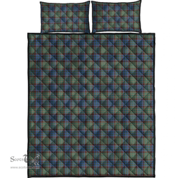 Scottish Nicolson Hunting Ancient Clan Tartan Quilt Bed Set - Classic Scottish Plaid Tartan Plaid