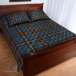 Scottish Fraser Hunting Ancient Clan Tartan Quilt Bed Set - Classic Scottish Plaid Tartan Plaid