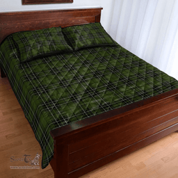 Scottish MacLean Hunting Ancient Clan Tartan Quilt Bed Set - Classic Scottish Plaid Tartan Plaid
