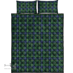 Scottish Stewart Hunting Modern Clan Tartan Quilt Bed Set - Classic Scottish Plaid Tartan Plaid