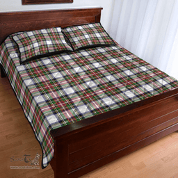 Scottish Stewart Dress Modern Clan Tartan Quilt Bed Set - Classic Scottish Plaid Tartan Plaid