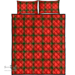 Scottish MacDonald of Sleat Clan Tartan Quilt Bed Set - Classic Scottish Plaid Tartan Plaid