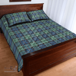Scottish Leslie Hunting Clan Tartan Quilt Bed Set - Classic Scottish Plaid Tartan Plaid