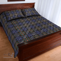 Scottish Fletcher of Dunans Clan Tartan Quilt Bed Set - Classic Scottish Plaid Tartan Plaid