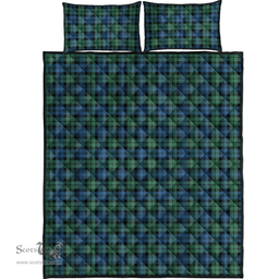 Scottish Campbell Ancient 02 Clan Tartan Quilt Bed Set - Classic Scottish Plaid Tartan Plaid