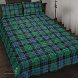 Scottish Stewart Old Ancient Clan Tartan Quilt Bed Set - Classic Scottish Plaid Tartan Plaid