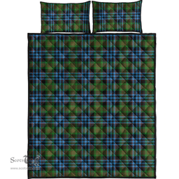 Scottish Newlands of Lauriston Clan Tartan Quilt Bed Set - Classic Scottish Plaid Tartan Plaid