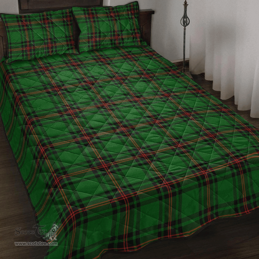 Scottish Fife District Clan Tartan Quilt Bed Set - Classic Scottish Plaid Tartan Plaid