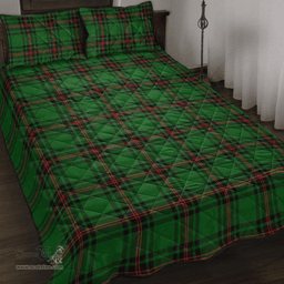 Scottish Fife District Clan Tartan Quilt Bed Set - Classic Scottish Plaid Tartan Plaid