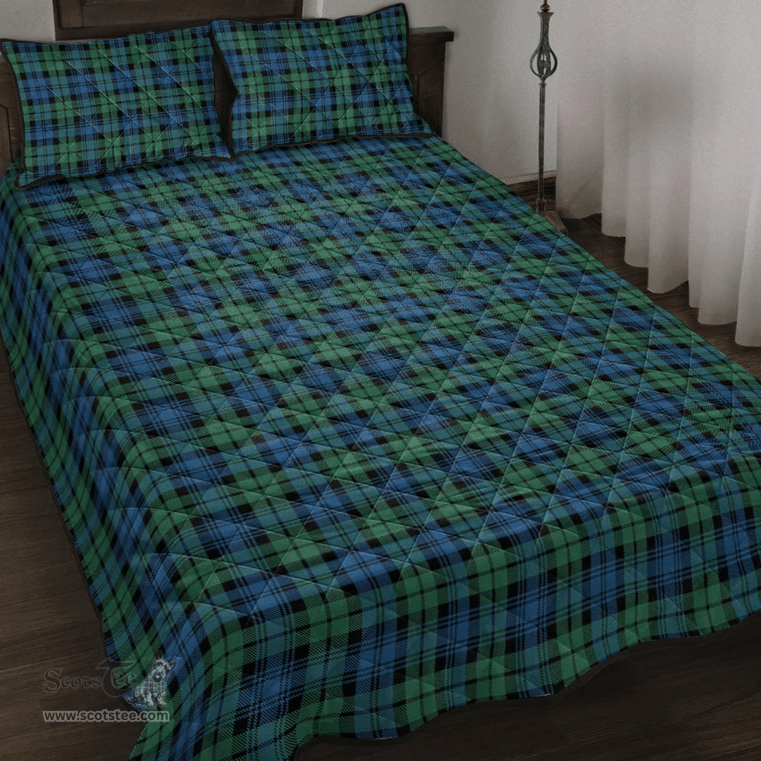 Scottish Campbell Ancient 02 Clan Tartan Quilt Bed Set - Classic Scottish Plaid Tartan Plaid