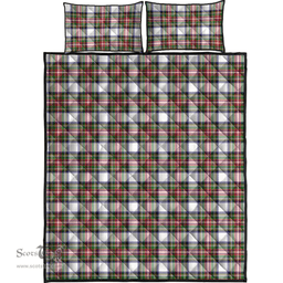 Scottish Stewart Dress Modern Clan Tartan Quilt Bed Set - Classic Scottish Plaid Tartan Plaid