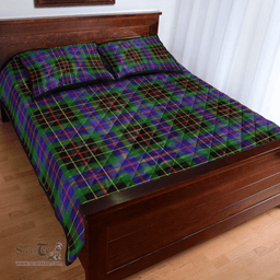 Scottish Brodie Hunting Modern Clan Tartan Quilt Bed Set - Classic Scottish Plaid Tartan Plaid