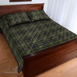 Scottish Davidson Tulloch Dress Clan Tartan Quilt Bed Set - Classic Scottish Plaid Tartan Plaid